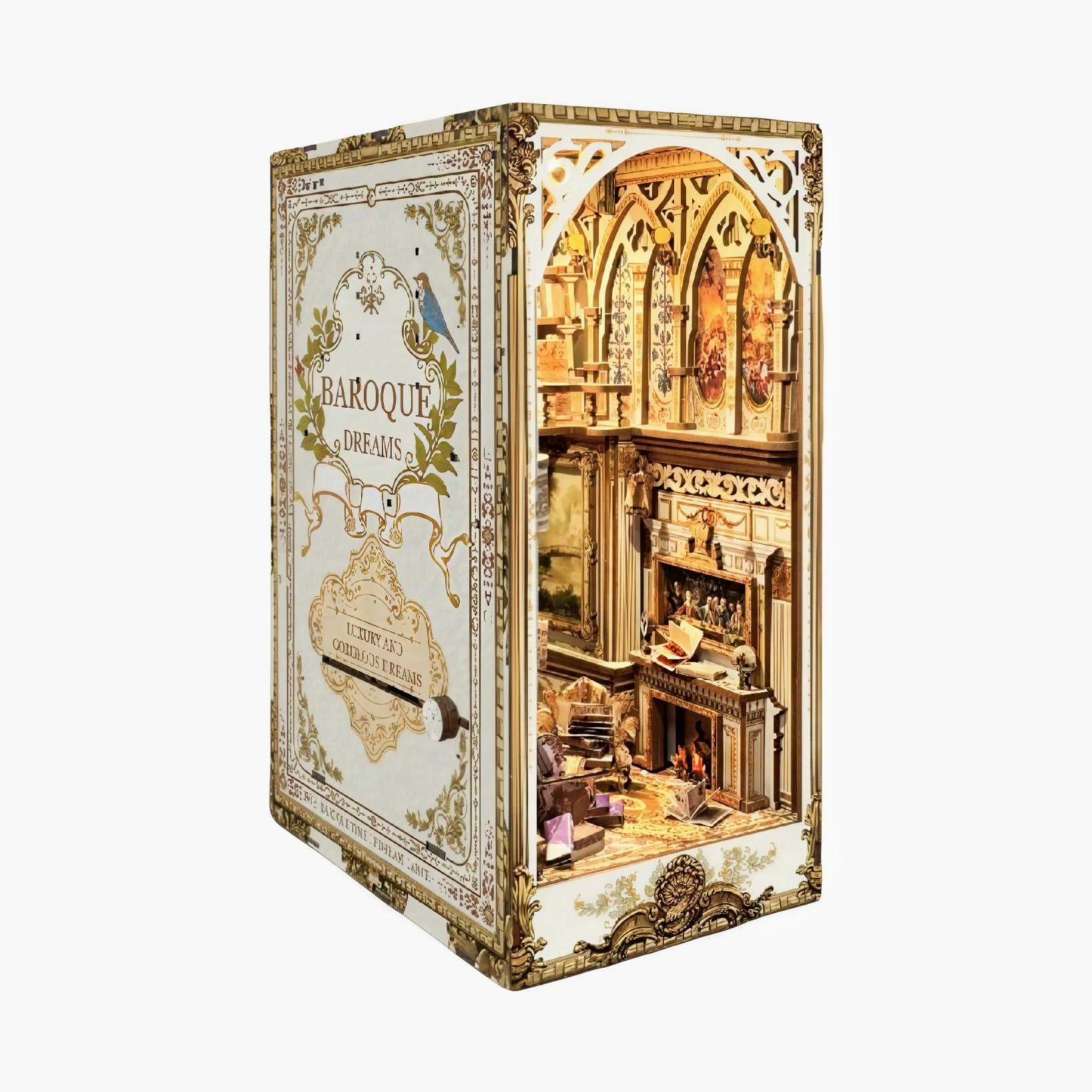 Baroque Dreams DIY Wooden Book Nook Shelf Insert