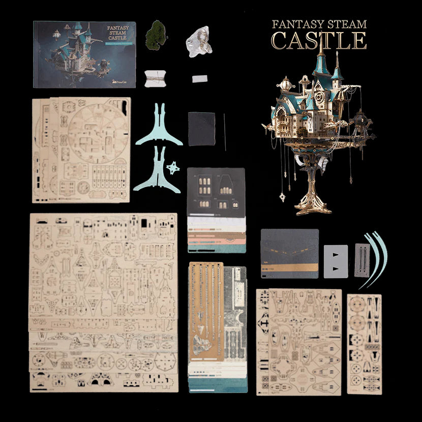 Fantasy Steam Castle 3D Wooden Puzzle