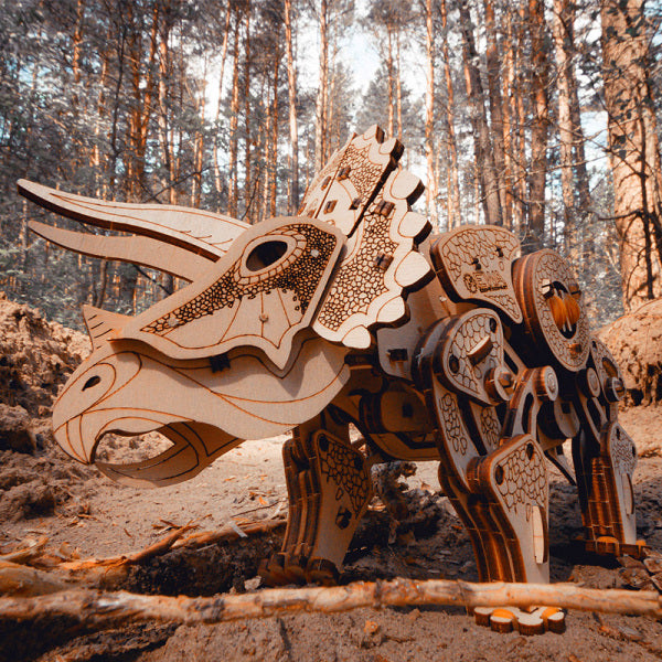 Triceratops 3D Wooden Puzzle