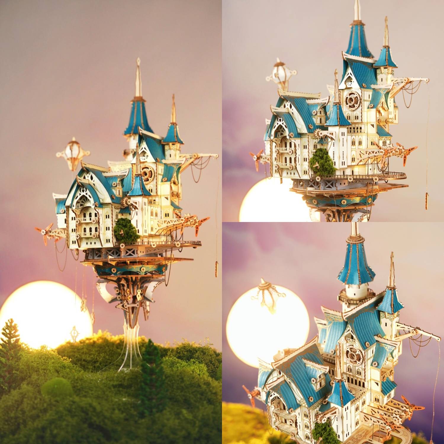 Fantasy Steam Castle 3D Wooden Puzzle
