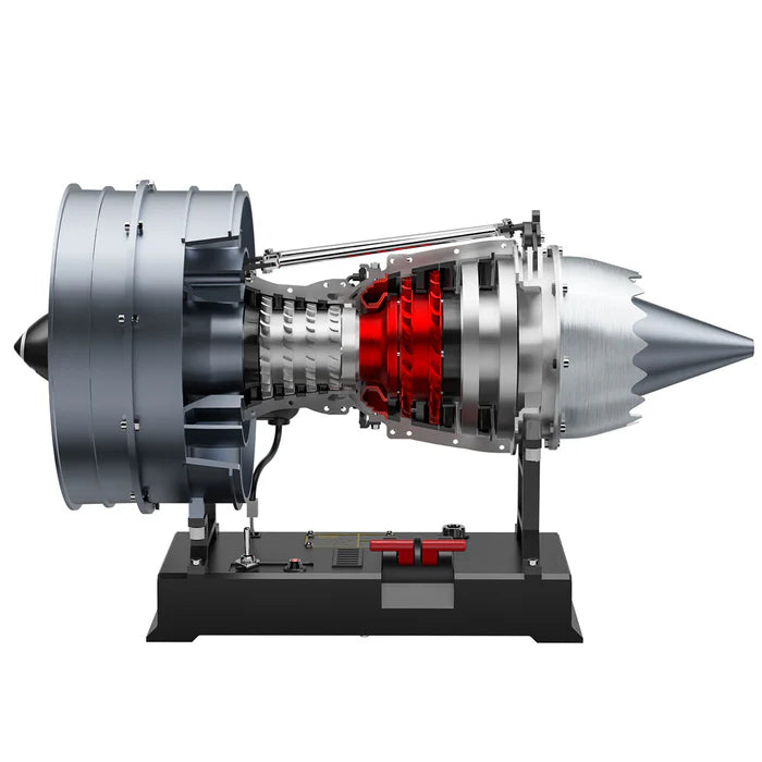 Turbofan Engine Model Kit that Works - 1/12 Full Metal Dual-Spool Turbofan Engine Model Kit 300+PCS