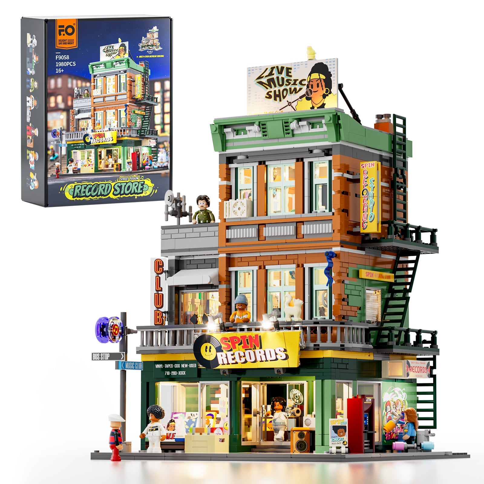 Record Store Building Bricks