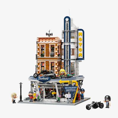 Motorcycle Restaurant Building Bricks
