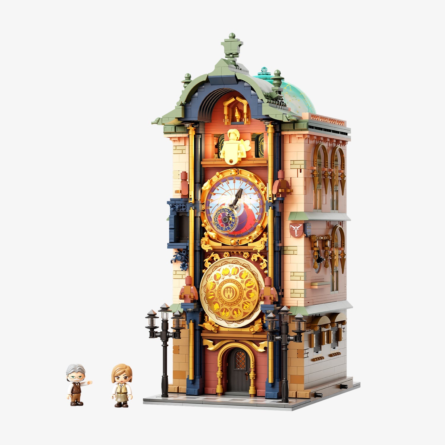 Prague Astronomical Clock Building Bricks