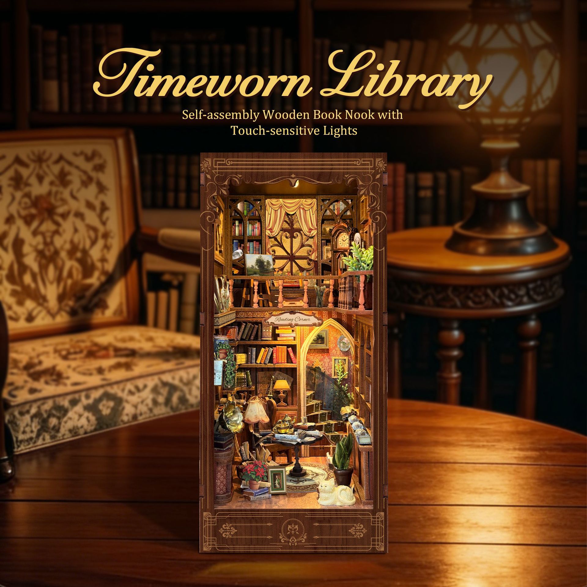 Timeworn Library Book Nook