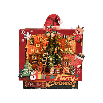 Christmas Triple Scene DIY Miniature House