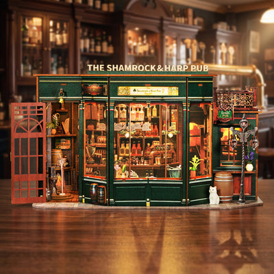 Shamrock & Harp Pub DIY Miniature Dollhouse