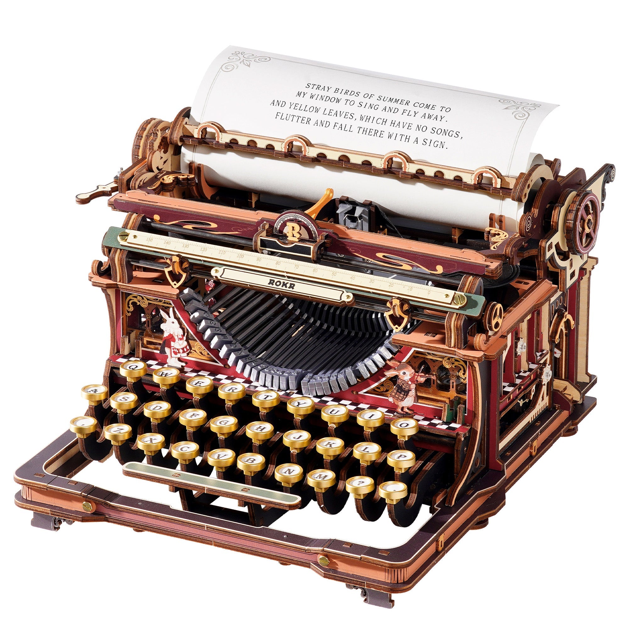 Fairy Tale Typewriter 3D Wooden Puzzle