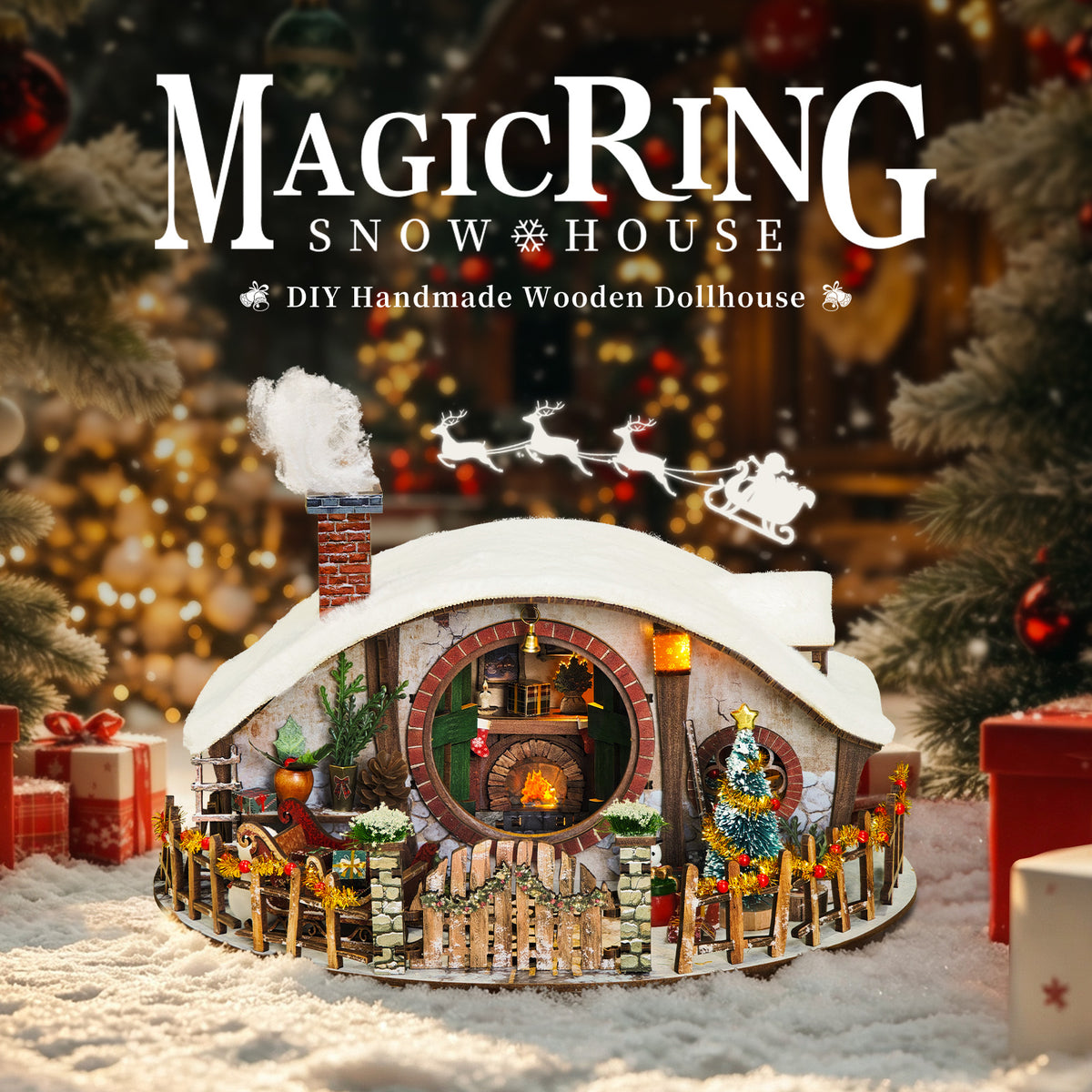 Magic Ring Snow DIY Miniature House