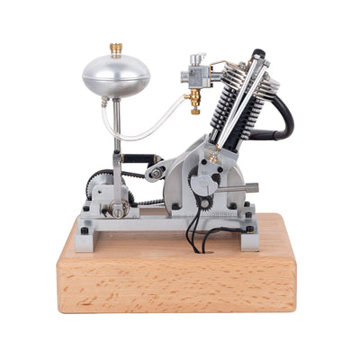 Hoglet V1 Single-Cylinder 4-Stroke Gasoline Realistic Motorcycle Internal Combustion Engine with Kick Start
