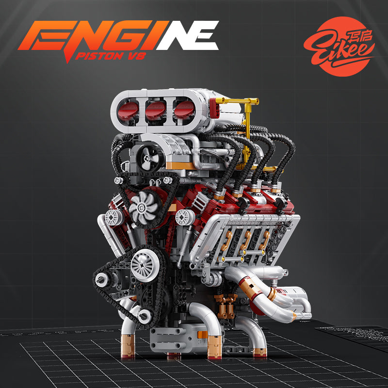V8 Engine 3D Plastic Model