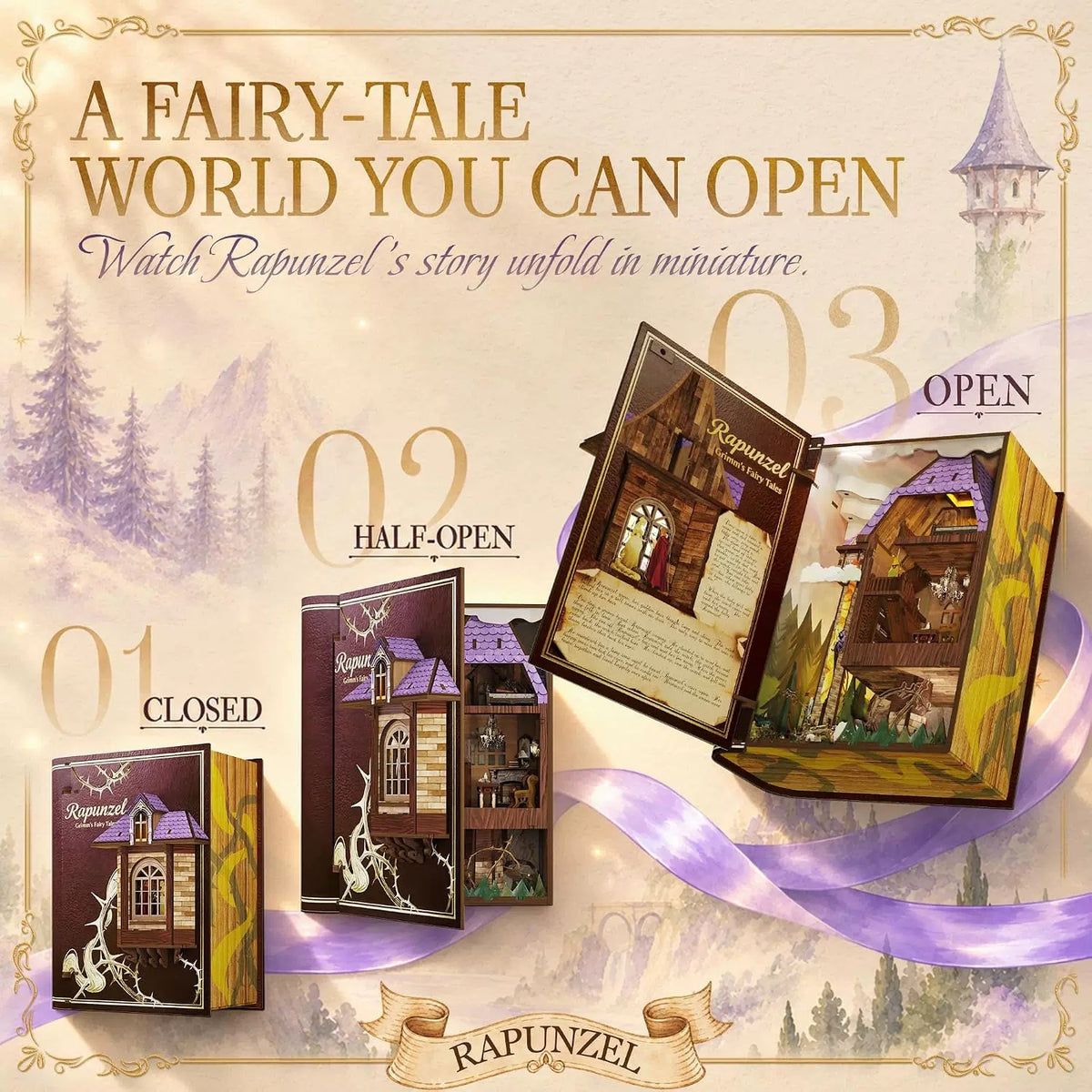 Rapunzel DIY Book Nook