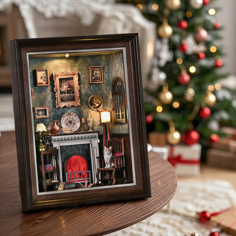 Fireplace frame Book Nook