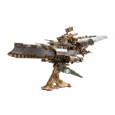 Space Warship 3D Wooden Puzzle