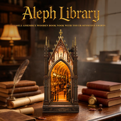Aleph Library 3D Wooden Puzzle