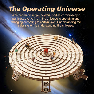 Mechanical Orrery Solar System 3D Wooden Kit