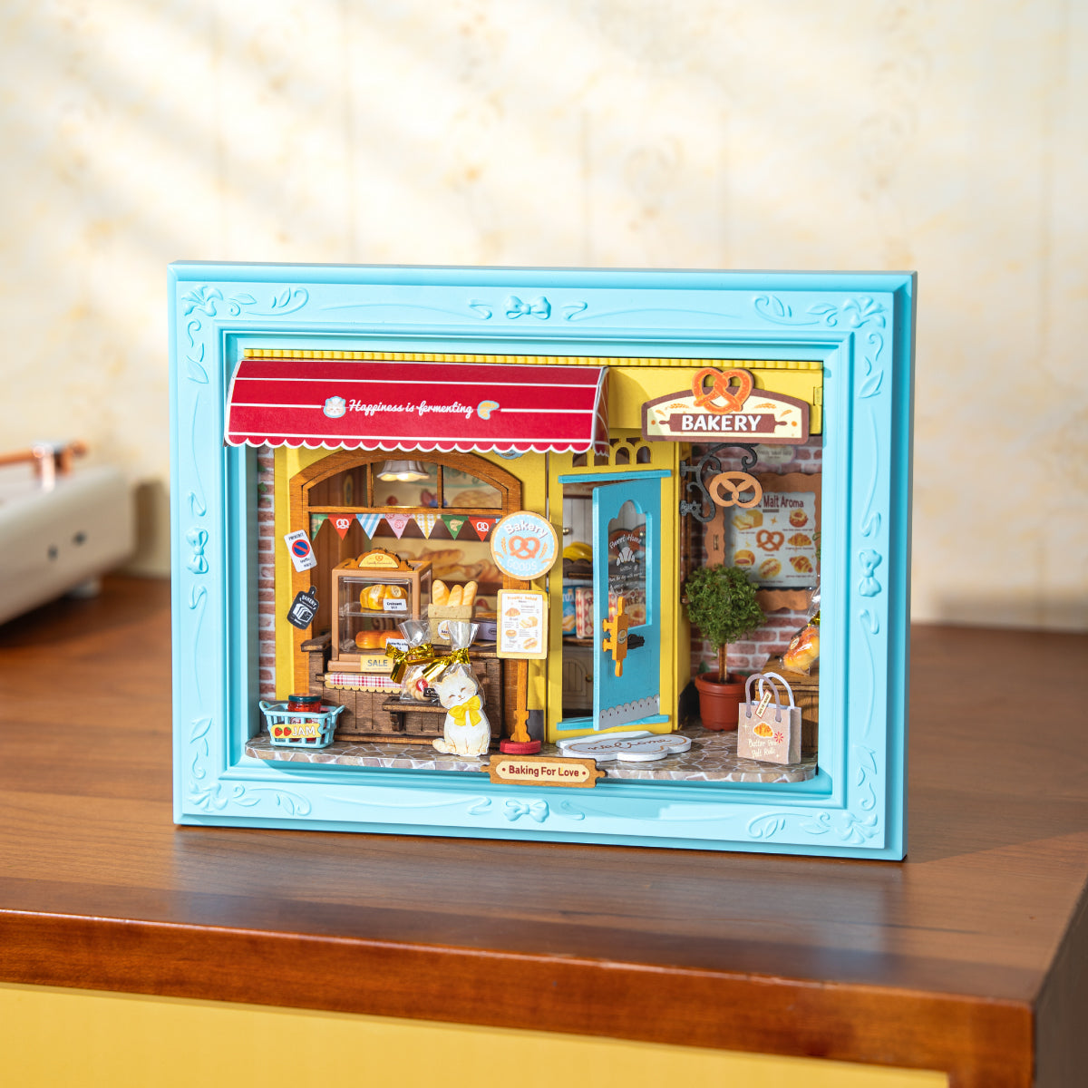Fluffy Cat Bakery 3D Wooden Puzzle