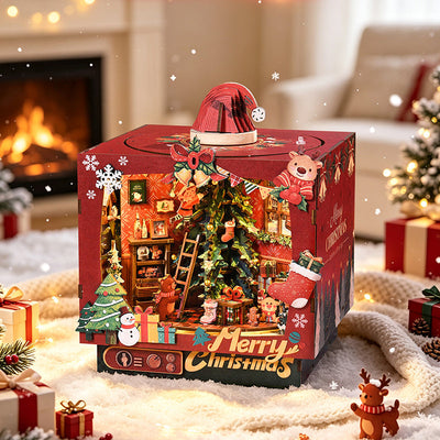 Christmas Triple Scene DIY Miniature House