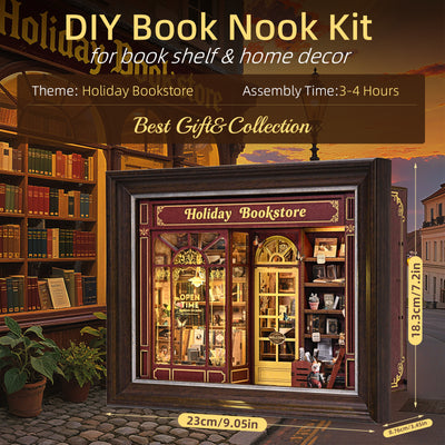 Holiday Bookstore DIY Miniature House