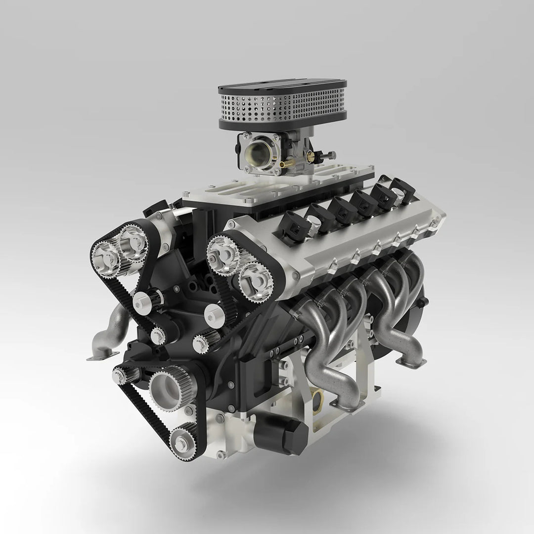 V12 Engine GS-V12 72CC DOHC 4-Stroke 12-Cylinder 48-Valve Water-Cooled Electric Start Gasoline Engine Model - V12 Engine Model That Works