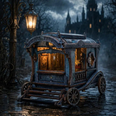 Onyx Dragon Carriage DIY Book Nook