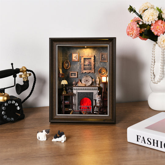 Fireplace frame Book Nook