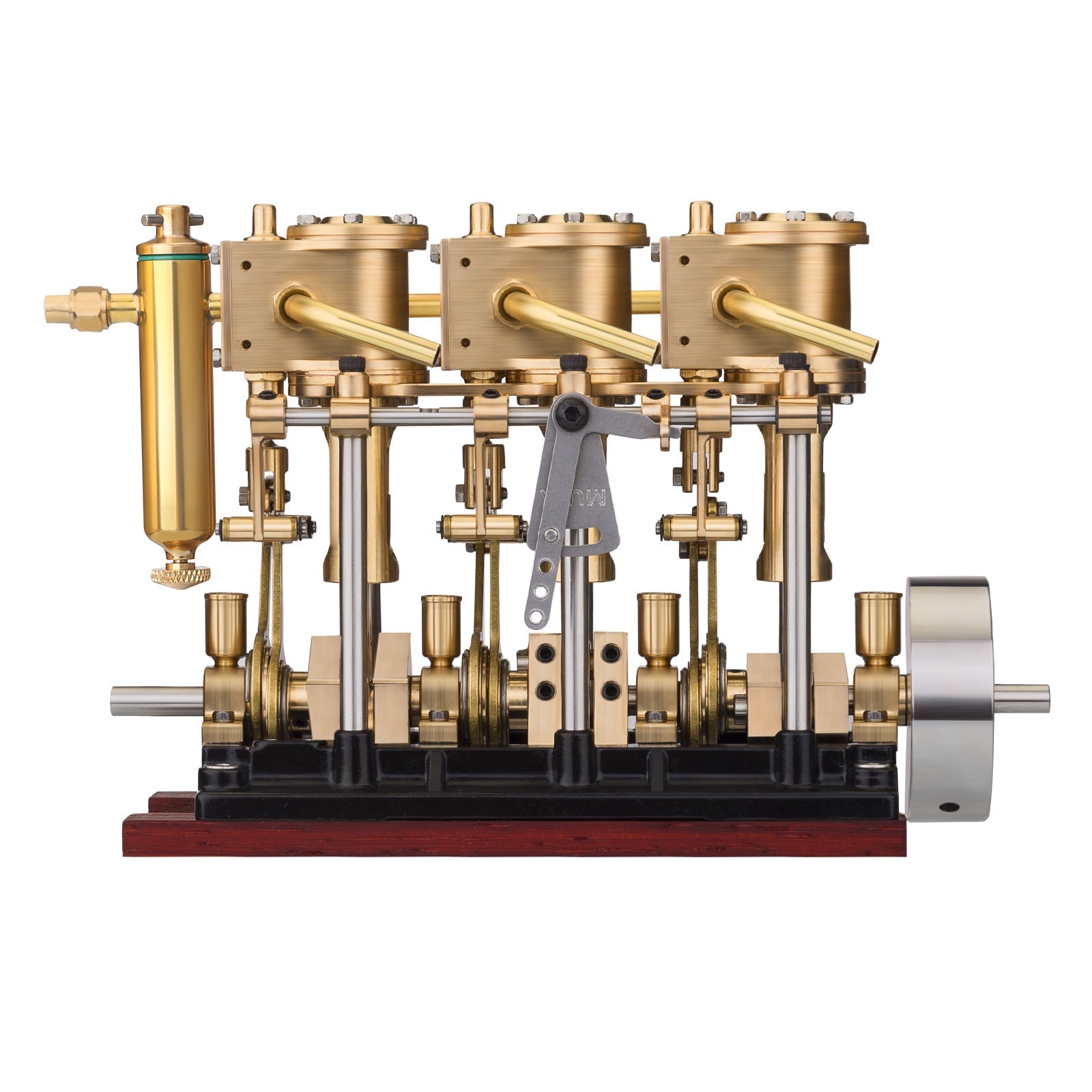 LS3-13S Steam Engine 3-cylinder Reciprocating Engine with Oil Cup Reverse Rotation