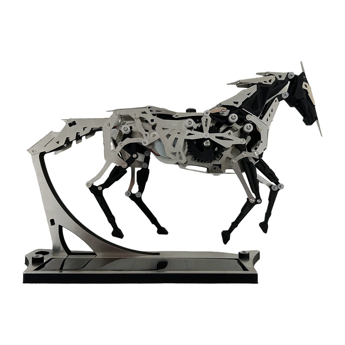 Mini Kinetic Running Black Horse Mechanical 3D Metal Puzzle