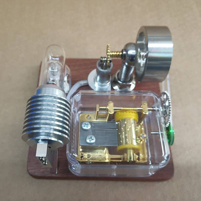 Stirling Engine Music Box