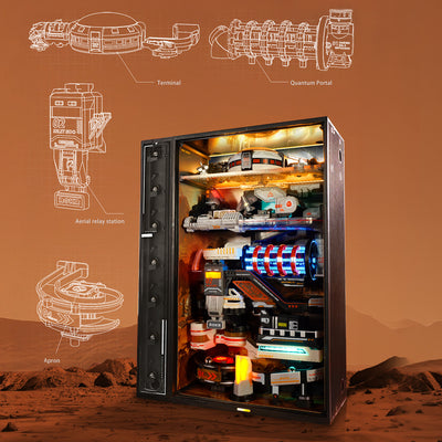 Mars Outpost Marble Run Mechanical 3D Puzzle