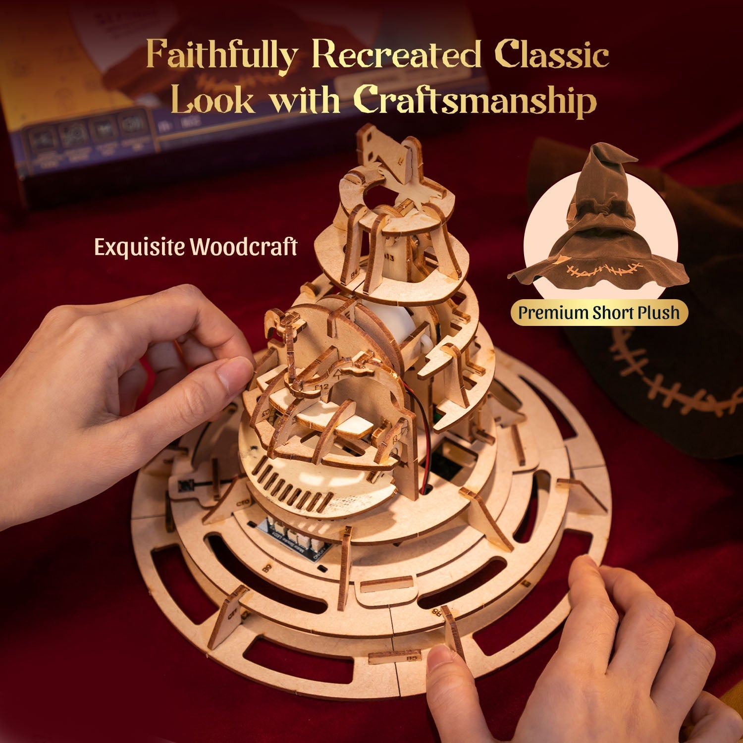 Talking Sorting Hat 1632 3D Wooden Puzzle