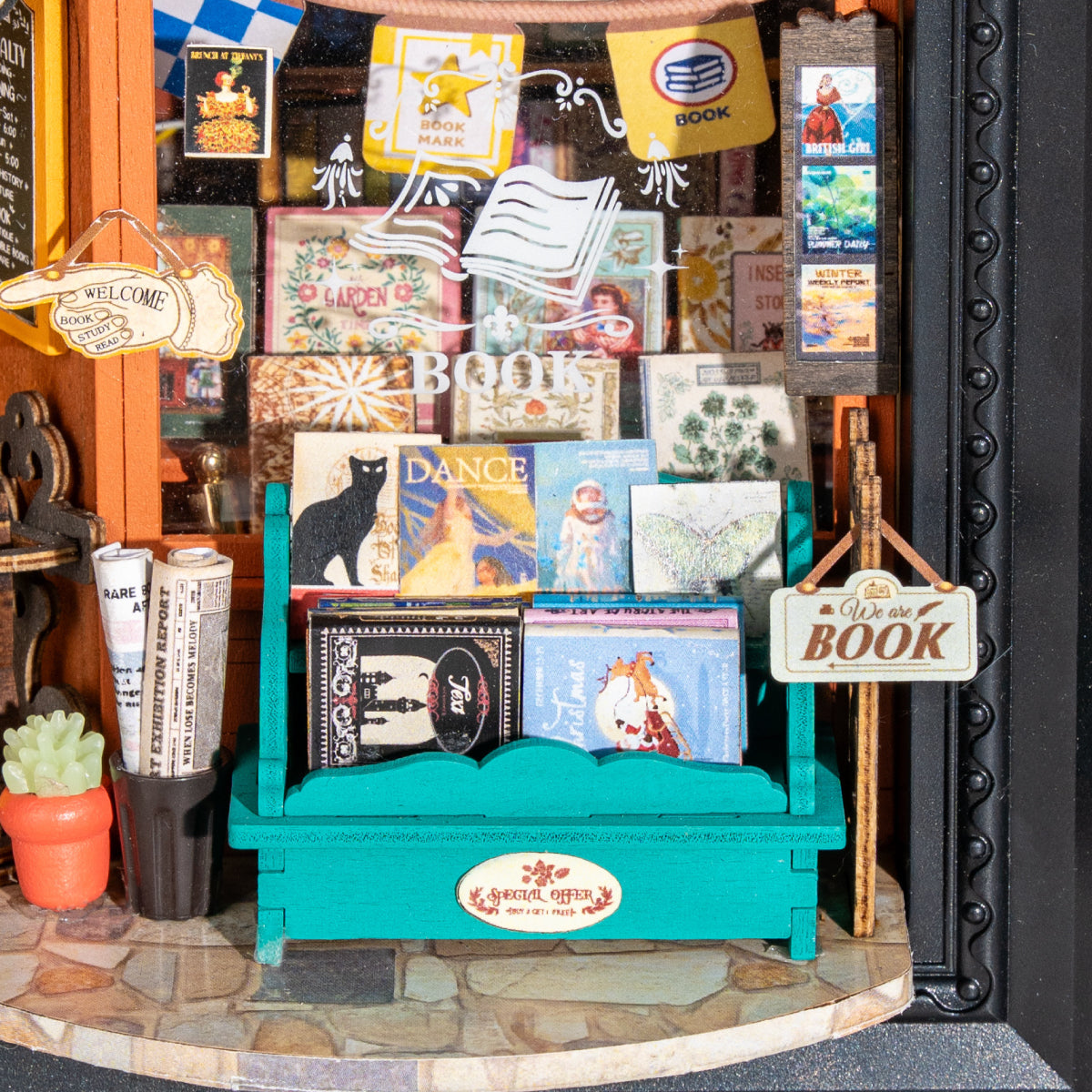 Old Times Bookstore 3D Wooden Puzzle