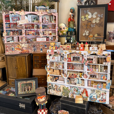 French Vintage Toy Cabinet DIY Miniature House