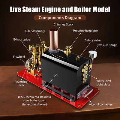 RW-BL1K Mini Reversible Live Steam Engine Kit