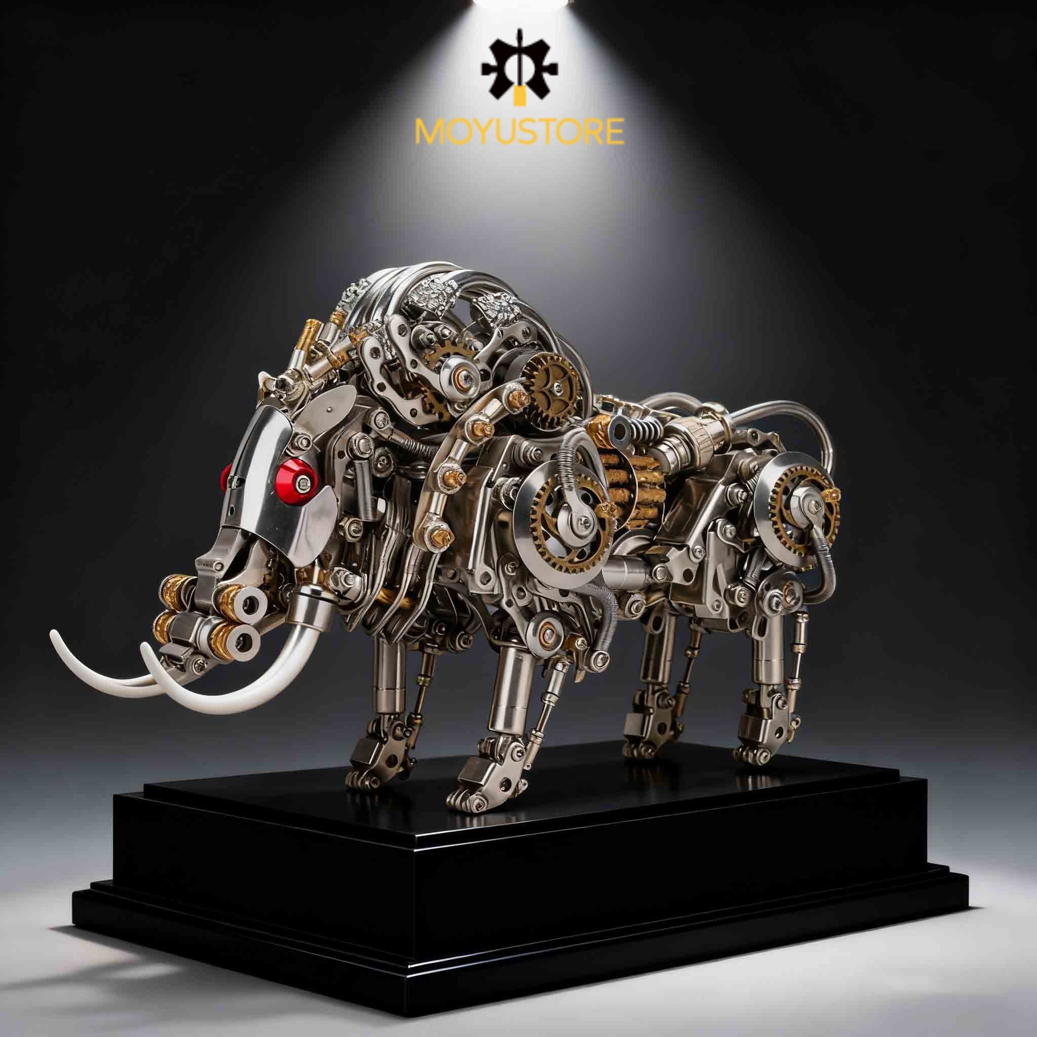 Wild Boar with Iron Tusk 3D Metal Model Kit Puzzle (1100PCS)
