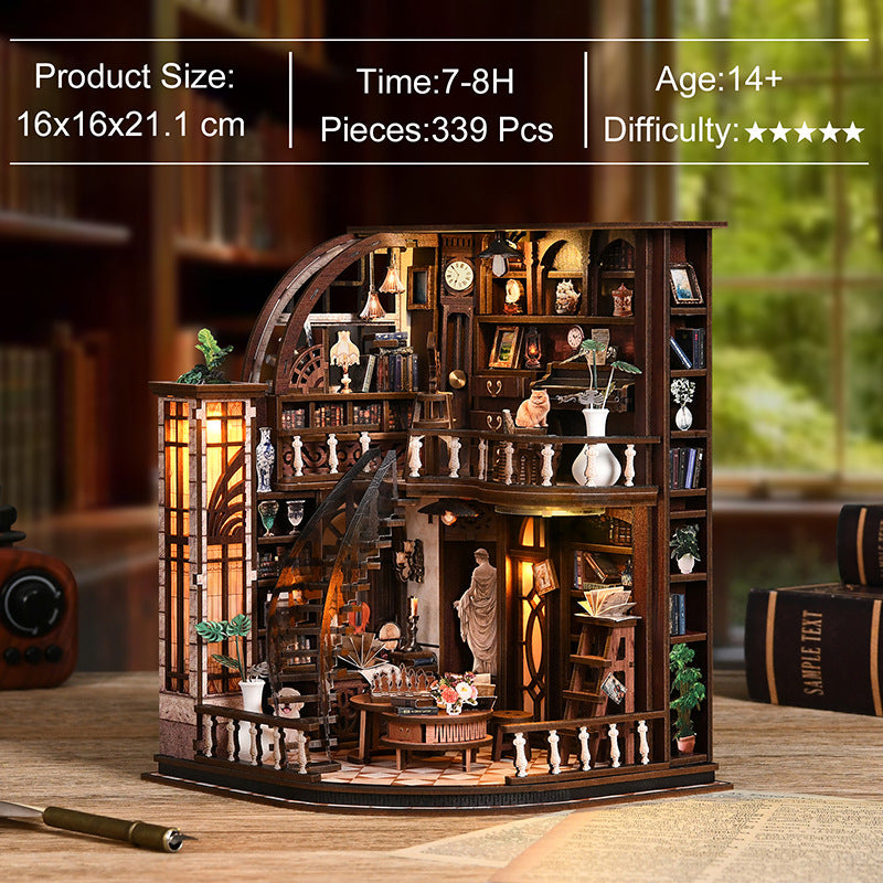 Bacchus Bookstore DIY Miniature House