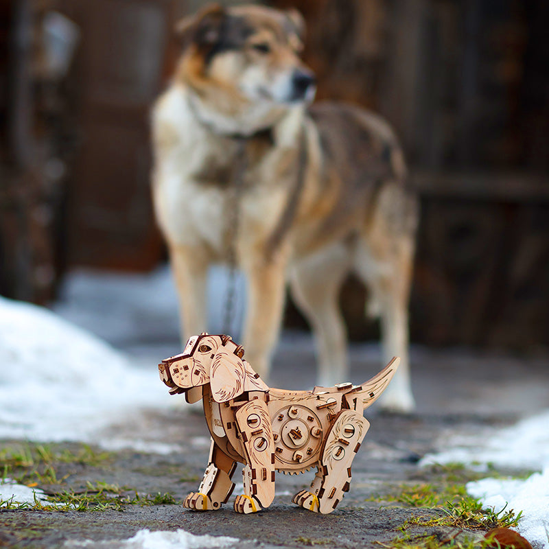 Mechanical Dog 3D Wooden Puzzle
