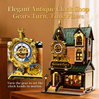 Antique Clock Shop Building Bricks