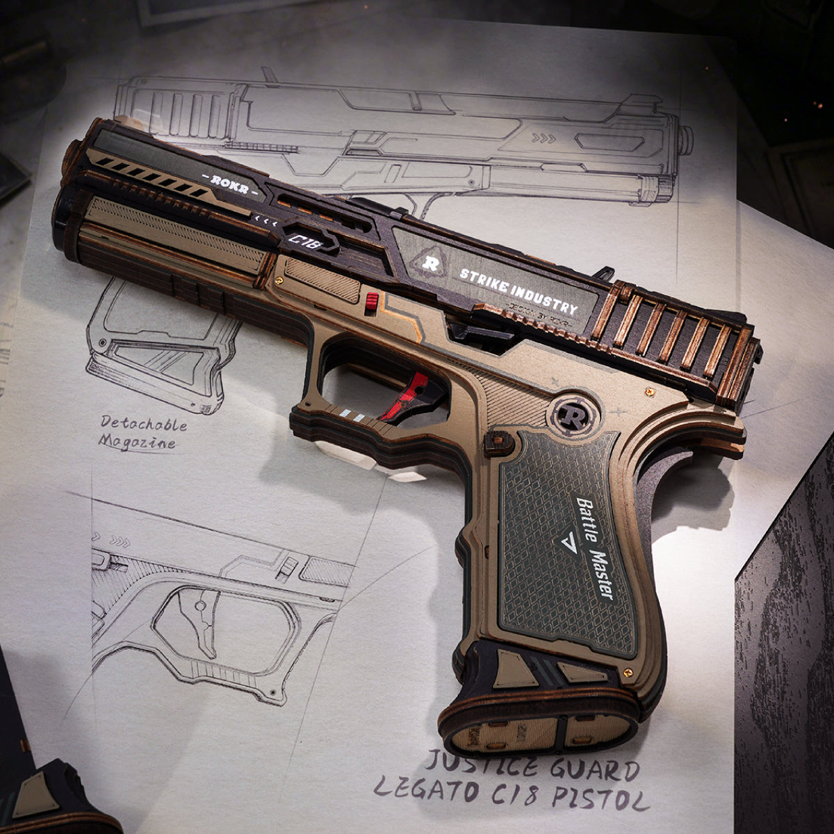 Legato C18 Pistol Wooden Toy