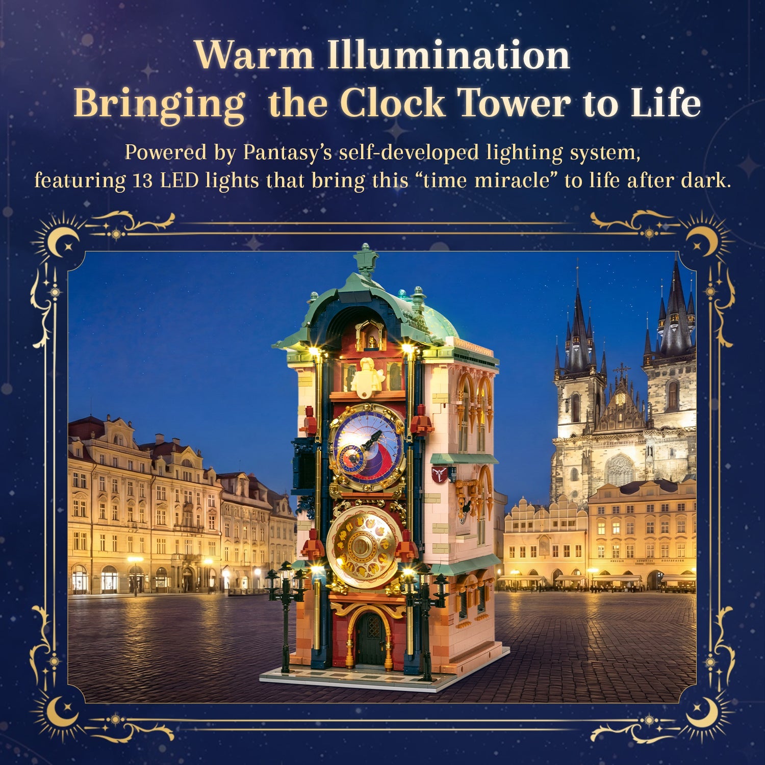 Prague Astronomical Clock Building Bricks