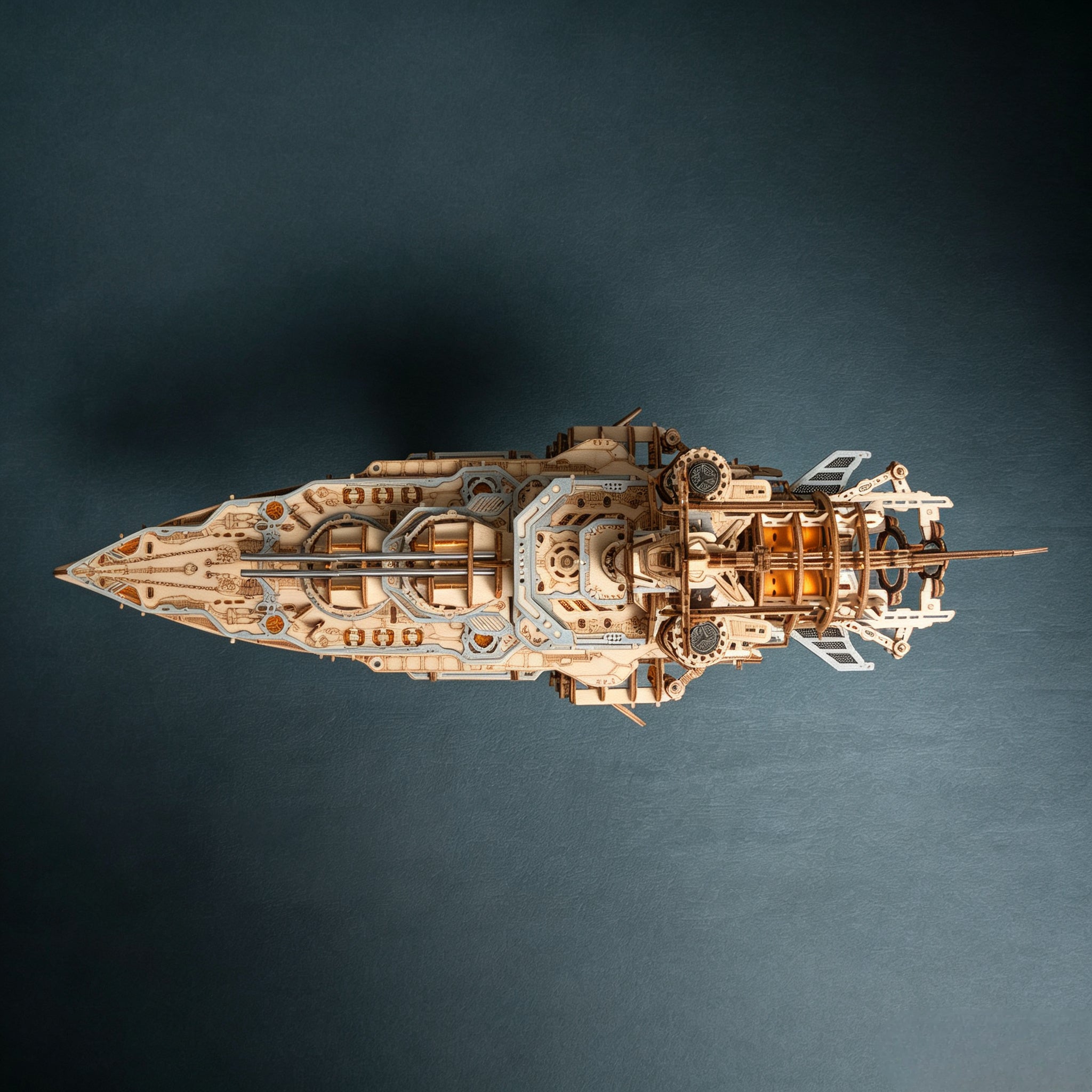 Space Warship 3D Wooden Puzzle