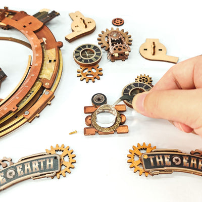 Star Trail Globe 3D Wooden Puzzle
