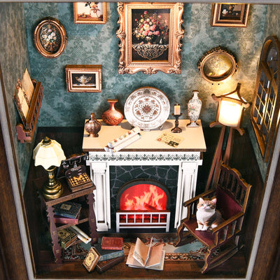 Fireplace frame Book Nook