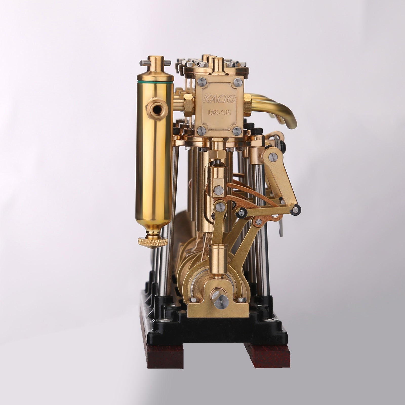 LS3-13S Steam Engine 3-cylinder Reciprocating Engine with Oil Cup Reverse Rotation