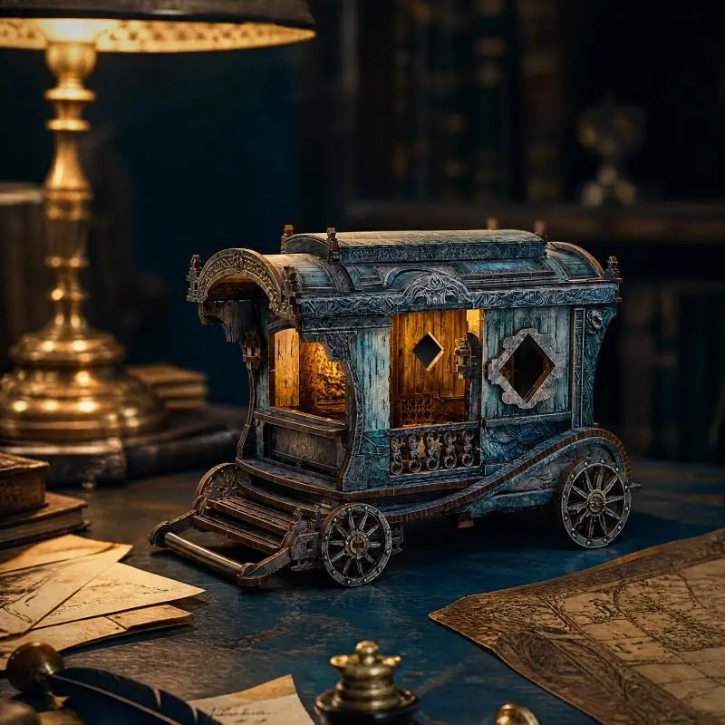 Onyx Dragon Carriage DIY Book Nook