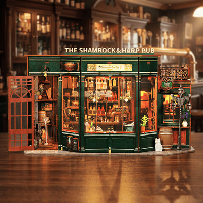 Shamrock & Harp Pub DIY Miniature Dollhouse