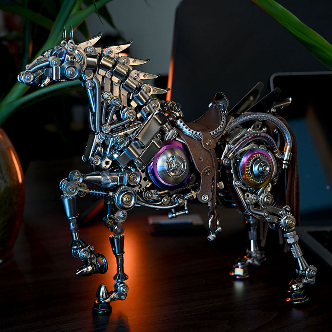 Mechanical Bionic Horse 3D Metal Model （1500+PCS）