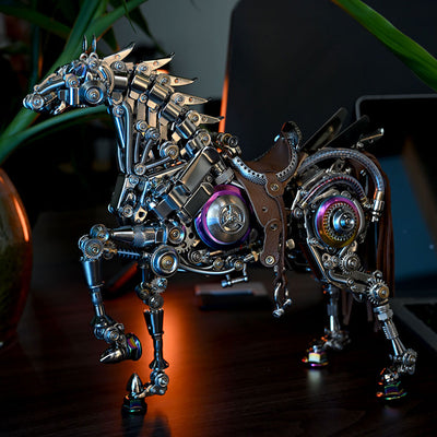 Mechanical Bionic Horse 3D Metal Model （1500+PCS）