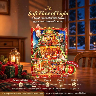 Christmas Cabin 3D Wooden Puzzle