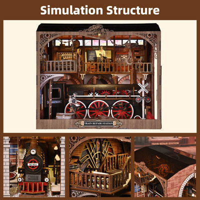 Train Repair Station Miniature House